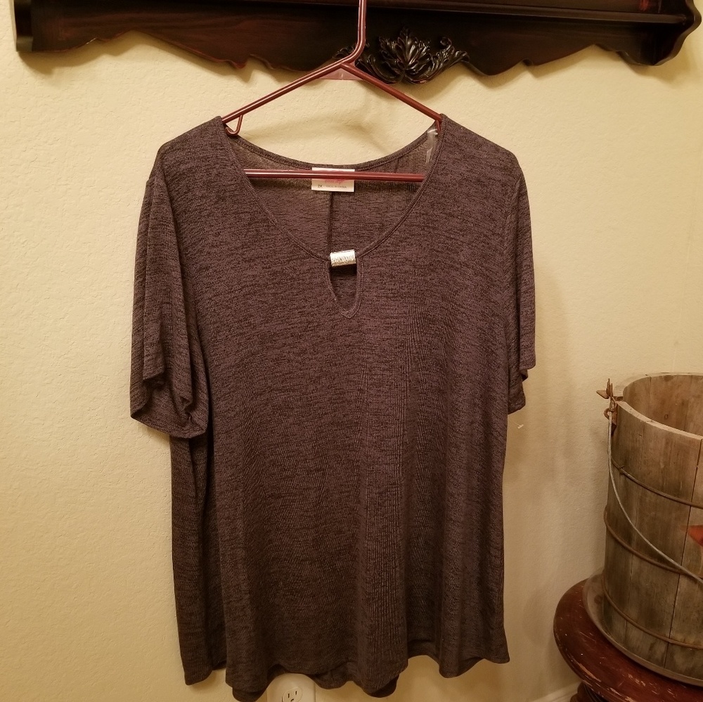 NWOT heather grey tunic